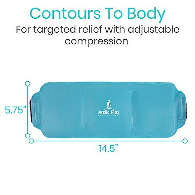 Extra Large Ice Pack for Injuries Reusable - Gel Cold Pack Compress Therapy  for Pain and Injuries of Back, Knee, Shoulder, Hip, Ankle, Neck, Elbow