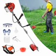 thumbnail image 2 of Seipouy 52cc Gas Powe Weed Eater 2-Stroke Backpack Weed Eater 2 in 1 String Trimmer with Trimmer Line17 Cutting Brush Cutte with Metal Telescopic, Lawn Edger Lawn Tool for Grass and Bush, 2 of 9