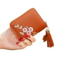 thumbnail image 1 of Titular de la tarjeta de crédito RFID Estuche para tarjetas con cremallera Carteras pequeñas para mujeres Señoras de cuero Niñas/Regalo, 1 of 5