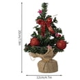thumbnail image 4 of Mini Adorno Navidad Con Centros Mesa LED () Rojo, 4 of 4