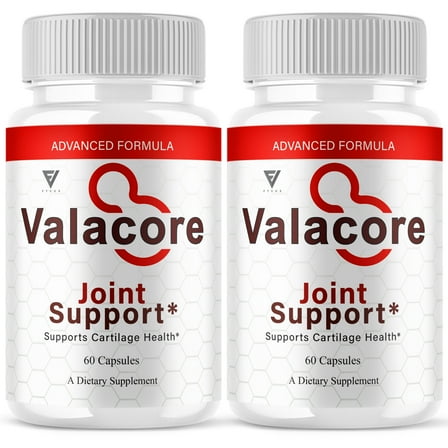 (2 Pack) Valacore Maximum Strength Joint Support Supplement, Vala Core Advanced Mobility and Overall Health Formula (120 Capsules)