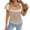 Khaki, variant on Women's T Shirt for Summer Stretch Lightweight Cool Fabric Green L