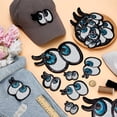 thumbnail image 4 of 24Pcs Computerized Embroidery Cloth Iron on Patches Costume Accessories Appliques Eye Black 39~120x30~184mm, 4 of 5