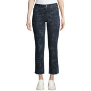 EV1 from Ellen DeGeneres Women’s Straight Jeans, Maddy Military Floral