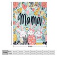 thumbnail image 2 of Easter Mama Plush Flannel Blanket 50"x60" Happy Easter Soft Fuzzy Cozy Warm Winter Throw Blanket for Couch Bed Throw Blanket for Kids Family And Friends Adults, 2 of 8