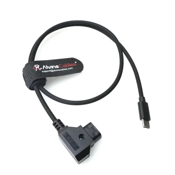 Alvin's Cables Dtap to USB-C Power Cable for DJI Focus Pro Motor, 2ft Ultra Soft D-tap to Type-C Enhanced Power for Tilta Nucleus Nano II Wireless Lens Control Motor