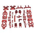 thumbnail image 2 of Accesorio de coche RC, copa trasera de Metal duradera, copa de dirección delantera para control remoto a escala 1/16 Rojo, 2 of 7
