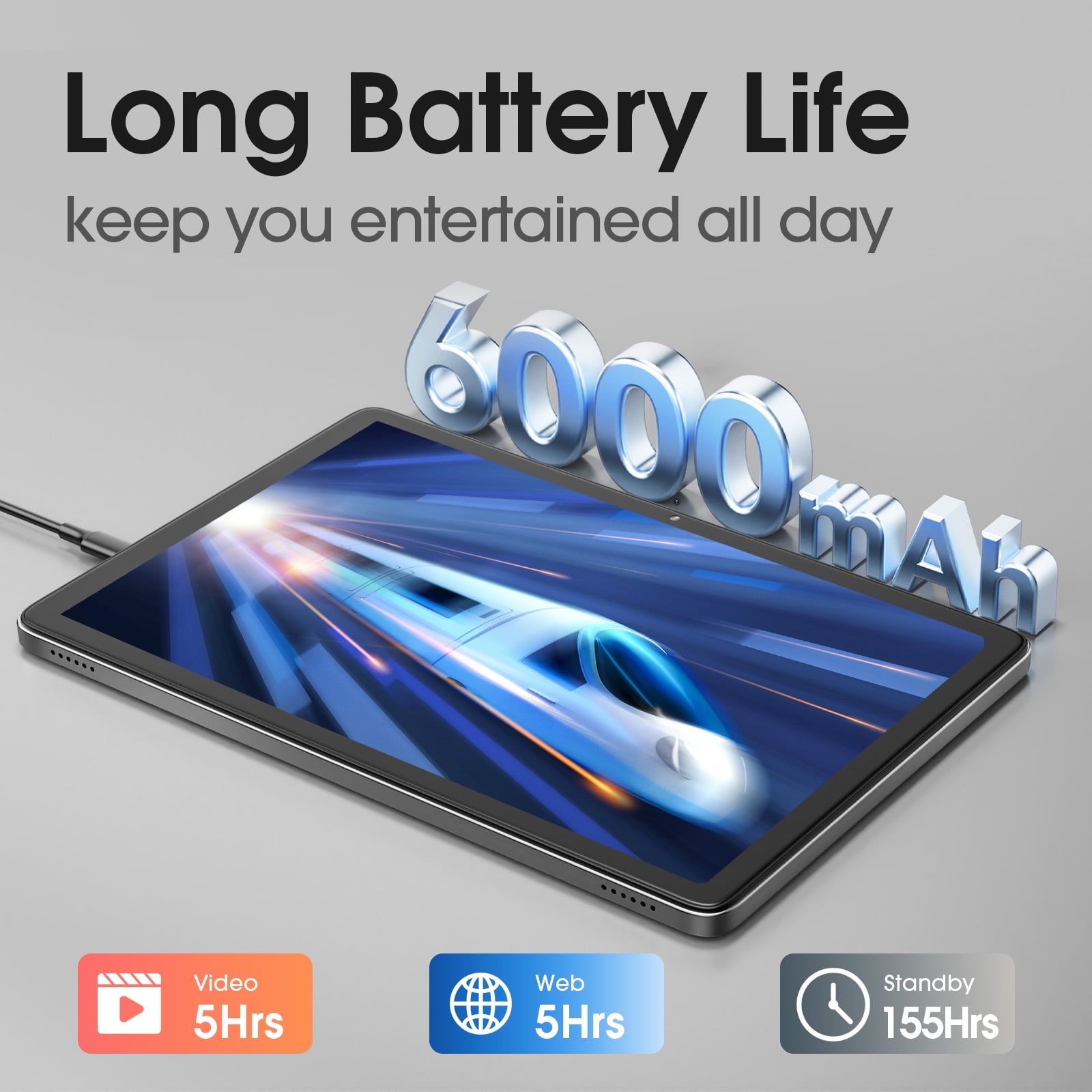 Digiland 10.1 Inch Tablet, Helio G80 Octa-Core, 10+64GB Android Pad, 8+13MP Dual Camera, Long-Lasting Battery for Work & Play Tablet Computer