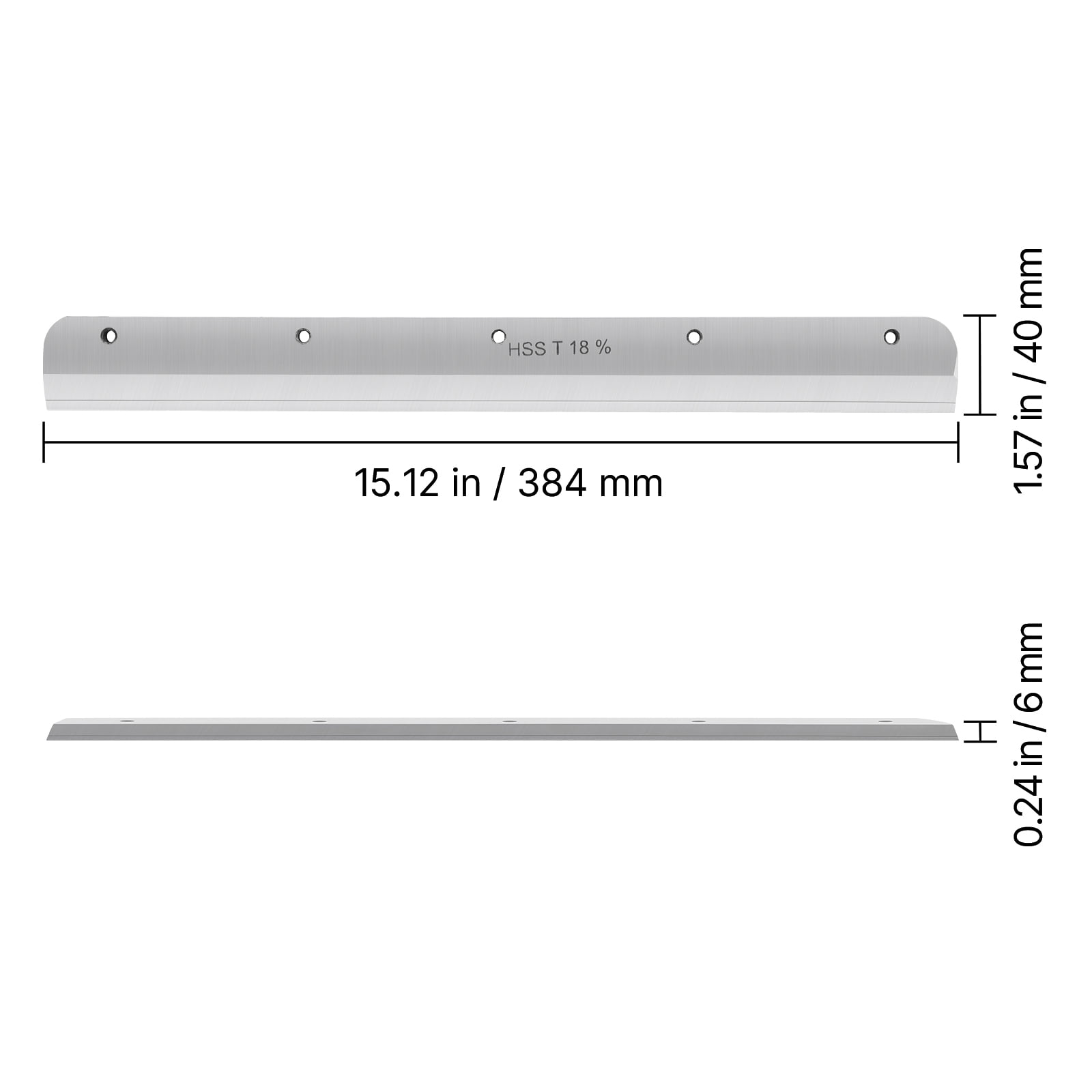 VEVOR Paper Cutter Blade, Heavy Duty Steel Blade Replacement Suitable for Professional Cutter E330D/E330S, Paper Trimmer Machine Spare Blade,585 x 44 x 6 mm