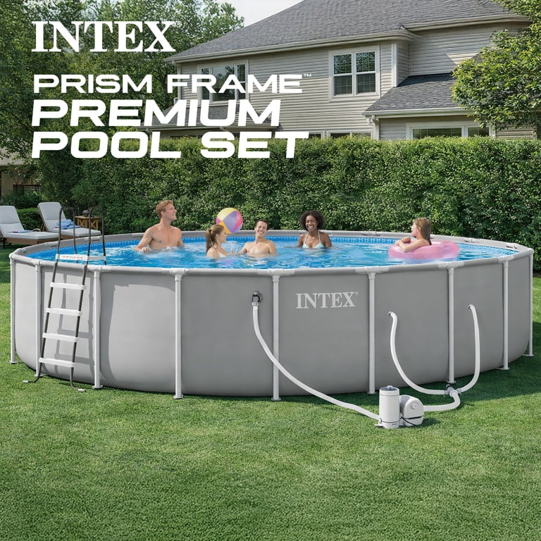 Intex Prism Frame 20ft x 52in Pool with Steel Tubing, Filter Set