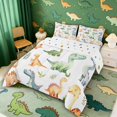 thumbnail image 2 of Manfei Dreamy Dinosaur Animals Full Size Comforter Sets,Cute Wildlife Bedding Comforter Set,White,Polkadot Reversible,3 Pieces,1 Comforter and 2 Pillowcases, 2 of 7