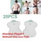 thumbnail image 1 of 10/20 piezas máquina masajeadora eléctrica para terapia corporal 4X6 cm pines almohadillas de electrodos Tens Gel adhesivo no tejido Electro pasta Stick Gao Jinjia LED, 1 of 2