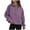 Purple1, variant on AherBiu Plus Size Womens Half Zip Pullover Fleece Fall Cropped Sweatshirts Trendy Loose Fitted Jacket 2024 Clothes