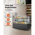 thumbnail image 3 of VEVOR Refrigerated Display Case, 17.6 Cu.Ft./550L Large Pastry Display Case, 2-Tier Commercial Cake Refrigerator with LED Lighting, TURBO Cooling, 3 of 9
