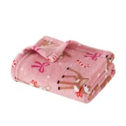 Parent's Choice Sassy Santa Baby Blanket, Pink, 30" x 36"