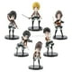thumbnail image 2 of ¡6pcs/set Anime el ataque de los titanes figura Eren Yeager acción figura sentada postura Ver! Modelo de figura Rival, muñeco de juguete Gong Bohan LED, 2 of 2