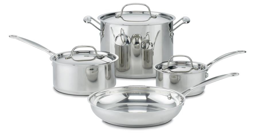 Cuisinart Chef's Classic Stainless Steel 7 Piece Cookware Set (77-7)