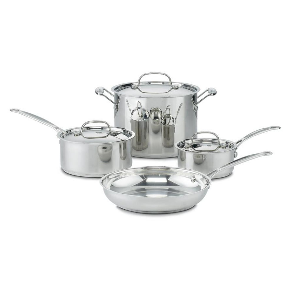 Cuisinart Chef's Classic Stainless Steel 7 Piece Cookware Set (777