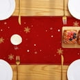 thumbnail image 3 of Rdsfhsp Christmas Table Runner Red and Gold Santa Claus Merry Christmas Snowflake Winter Xmas Home Kitchen Dining Table Party Decor 13 x 72 Inch, 3 of 5