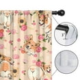 thumbnail image 4 of Blackout Kids Curtains,Corgi Dog and Flower Florals Childrens Insulated Curtains Set Of 2,Bedroom Essentials,Toddler Room Decor 52"x84"(132x213cm), 4 of 4