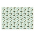thumbnail image 1 of Bird Cutting Board, Continuous Pattern of Colorful Hummingbirds, Decorative Tempered Glass Cutting and Serving Board, in 3 Sizes, by Ambesonne, 1 of 2