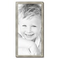 thumbnail image 2 of ArtToFrames 16" x 34" Antique Silver Panel Picture Frame, 16x34 inch Silver Wood Poster Frame (WOM-4760), 2 of 7