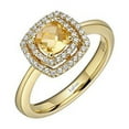 thumbnail image 3 of Lafonn Aria Sterling Silver Gold Plated Citrine Ring, 3 of 5