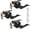 Black, variant on Black Entry Door Lever Exterior Entrance Door Handle with Lock and Key, Keyed Alike Door Lock Wave Style Black Front Door Handle, 2 Pack