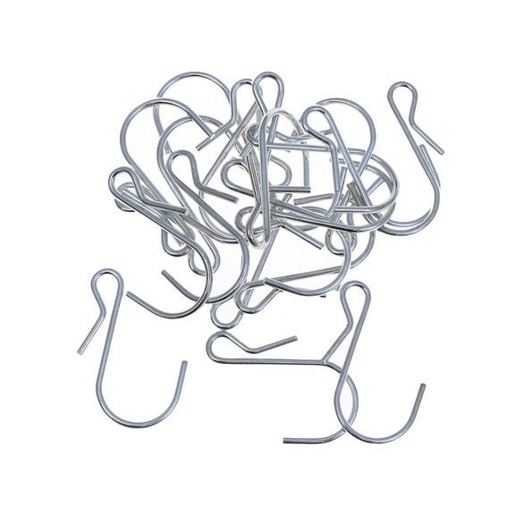 Unbranded Metal S Type Hooks for Home Use Silver Powerful Storage Solution with Flat Ends 20pcs