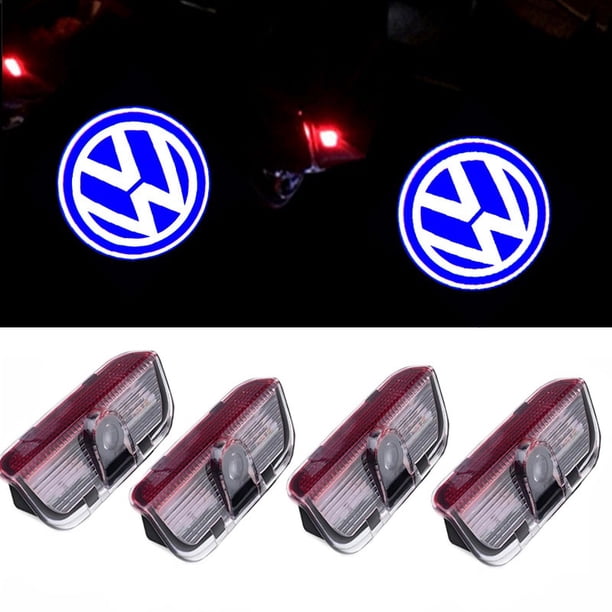 2/4PCS LED Puerta De Coche Luz De Bienvenida Proyector Decorativo Logotipo De La Lámpara Para VW Passat B6 B7 Sharan CC Golf 5 huangjie unisex