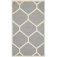 thumbnail image 2 of SAFAVIEH Cambridge Juan Geometric Wool Area Rug, Silver/Ivory, 3' x 5', 2 of 5
