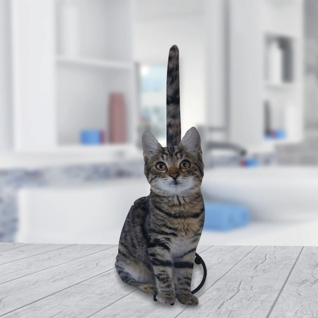 2x Bathroom Paper Towel Paper Holder Toilet Roll Holder Cat Towel Holder