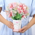 thumbnail image 4 of 3D Pops-up Bouquet Forever Paper Flowers for Birthday Anniversary Greeting Card, 4 of 6