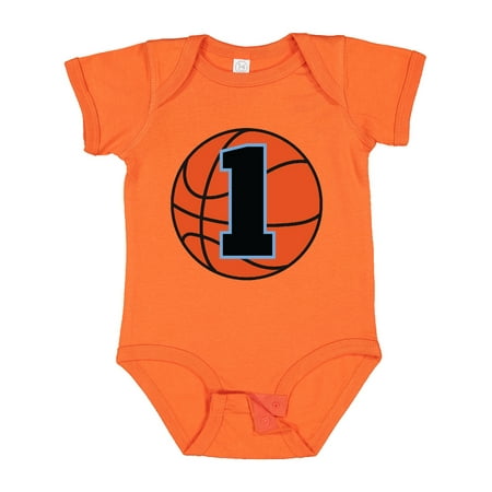 

Inktastic Basketball 1st Birthday 1 Year Old Gift Baby Boy Bodysuit