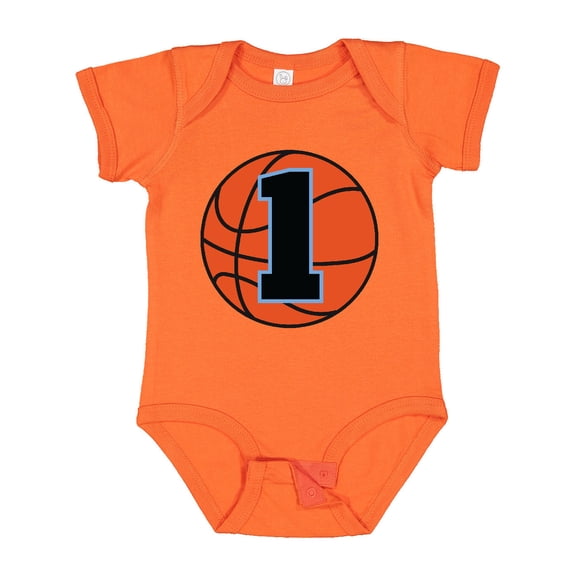 Inktastic Basketball 1st Birthday 1 Year Old Boys Baby Bodysuit