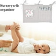 thumbnail image 3 of Bedside Storage Wear Resistant Multifunctional Thick Baby Crib Storage Hanging Bag for Bedroom, 3 of 7