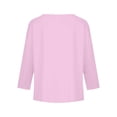 thumbnail image 4 of Garbnen Long Sleeve Shirts for Teen Girls Crewneck Pink T Shirts for Girls Basic Fall Preppy Cute Teen Girl Clothes 9-10 Years, 4 of 5