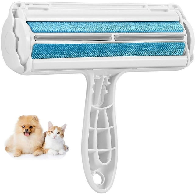 Rouleau Anti-Peluches pour Poils d'Animaux - Brosse Portable Réutilisable pour Enlever les Poils de Chien et de Chat, Brosse pour Poils d'Animaux Double Face