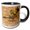 Black/White, variant on 3drose, Usa, Texas, Big Bend National Park. Greater Roadrunner Hunting., 11oz Two-tone Blue Mug