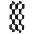 thumbnail image 1 of Uxcell 16 Pcs Separador de Cajón Plástico Ajustable Organizador Divisor para Ropa Interior Cinturón Bufanda Calcetines, Negro, 1 of 6