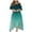 New-Green-A, variant on asdoklhq Womens Plus Size Clearance Dresses,Women's Casual Plus Size O-Neck Short Sleeve Print Waist Strap Dress