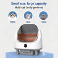 thumbnail image 4 of Smart Cat Litter Box – Fully Automatic Self-Cleaning, Ultra-Quiet Operation, 80L Spacious Interior, APP Remote Control with Health Monitoring, 4 of 6