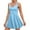 Light Blue, variant on Women's Tennis Dress with Built in Shorts and Bra,Cross Back One Piece Gym Yoga Sports Athletic Jumpsuits