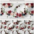 thumbnail image 2 of Soimoi White Cotton Voile Fabric Ranunculus & Penoy Floral Print Print Fabric By the Yard 42 Inch Wide, 2 of 7