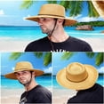 thumbnail image 5 of Chapeau de Cowboy Rond en Paille pour Hommes, 5 of 5