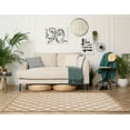 thumbnail image 2 of Diamond Lima Beige Area Rug 5x7 6 Trellis Design High Low Pile Soft Texture, 2 of 6