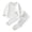 SET276-White, variant on UAYOTSE Toddler Boys Long Sleeve Top and Pants 2-Piece Outfit Set, Casual Fall Winter Pajama and Loungewear Suit Size 3-6 Months