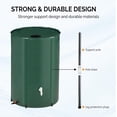 thumbnail image 2 of ZYPPP 100 Gallon Collapsible Rain Barrel, Portable Water Storage Tank, Rainwater Collection System Downspout, Water Catcher Container with Filter Spigot Overflow Kit, 2 of 6