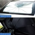 thumbnail image 4 of Car Windshield Sun Shade Umbrella, Universal Fit For Most Sedans And Suv's, 5 Layers Of Nano-Reflective Coating, Heat-Insulating, 10 Fiberglass Ribs, Foldable, Easy To Store. P008, 4 of 5