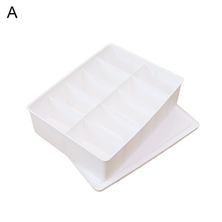 

HEVIRGO Multi Grid Underwear Organizer Closet Bras Briefs Socks Ties Storage Drawer Box